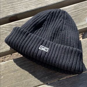 Black hollister stitched Beanie